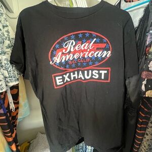 Real American Black Short Sleeve Tee